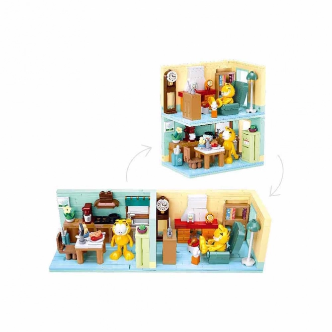 Construction Sluban Garfield dans le salon