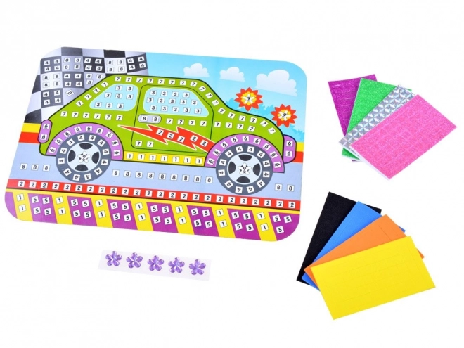 Autocollant en mousse créatif pour mosaïque auto ZA3275