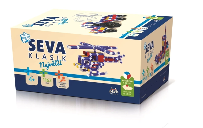 Kit de construction SEVA CLASSIQUE - Le plus grand, 1162 pièces