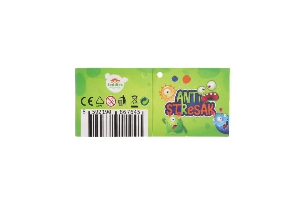 Chenille anti-stress en silicone de 30 cm à piles avec lumière 4 couleurs en sachet 12 pièces en boîte