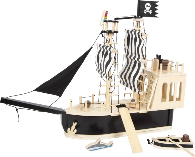 Navire pirate en bois pour enfants