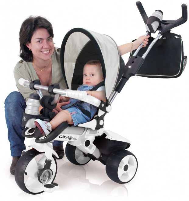 Tricycle évolutif pour enfants avec pédales et barre de direction City Max