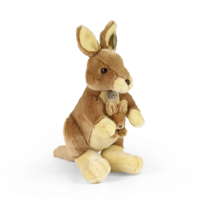 Kangourou en peluche avec petit 37 cm ECO-FRIENDLY