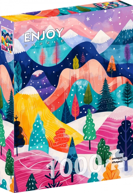 Puzzle Palette d'hiver 1000 pièces