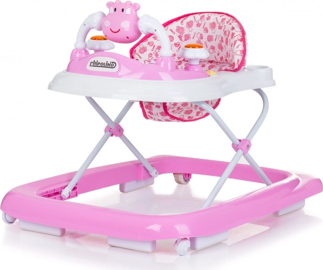 CHIPOLINO Trotteur interactif Petite Vache – růžové