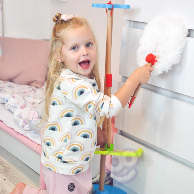 Ensemble de nettoyage en bois pour enfants Tooky Toy