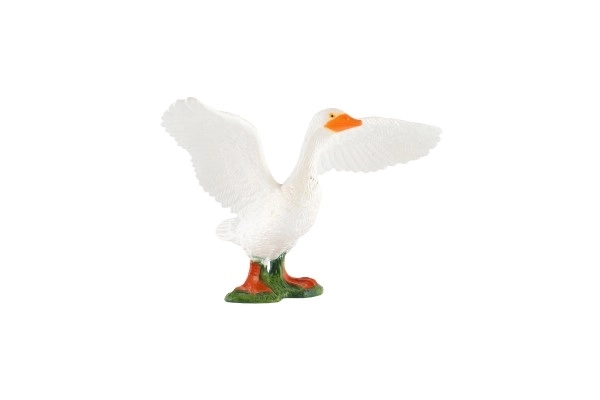 Oie domestique en plastique zooté 10cm dans un sac