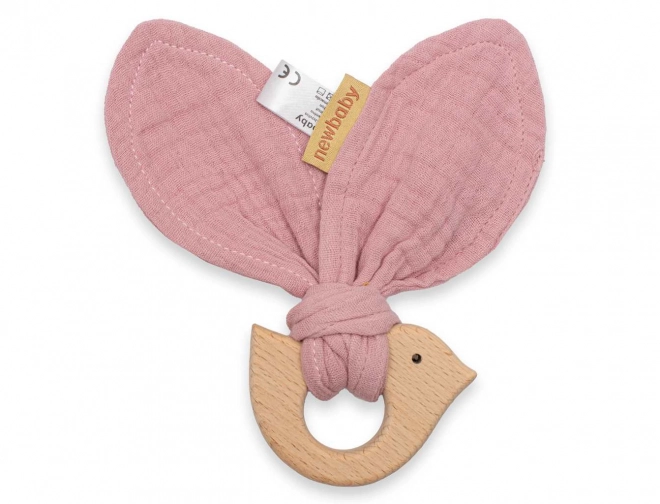 Anneau de dentition avec oiseau rose New Baby Bird