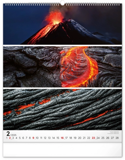 NOTIQUE Calendrier mural Palette 2025, 48 x 56 cm