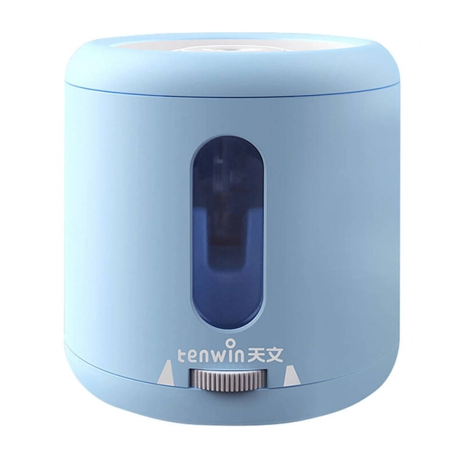 Taille-crayon électrique Tenwin 8035-3 à piles/USB avec réservoir (bleu)