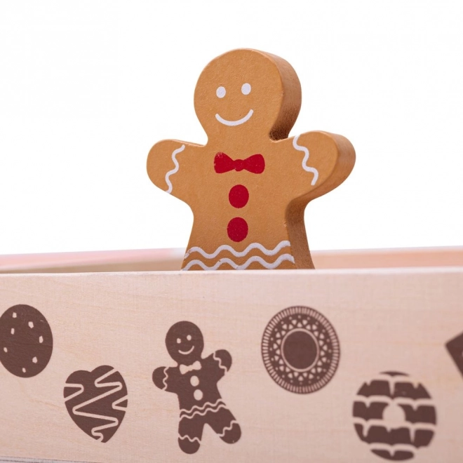 Bigjigs Toys Boîte avec des biscuits en bois