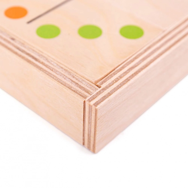 Bigjigs Toys Grand jeu de dominos en bois