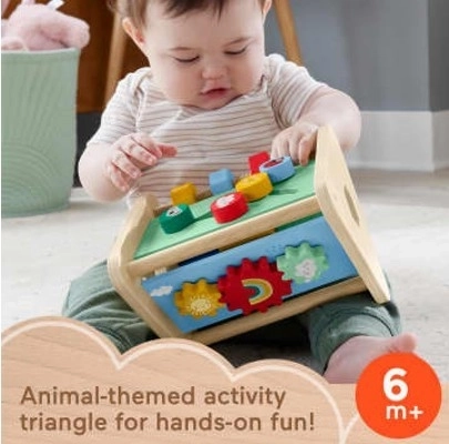 Triangle actif en bois Fisher-Price