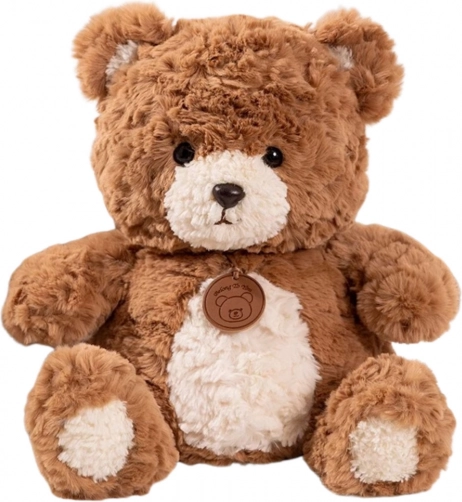 Ours en peluche avec médaillon brun 25 cm