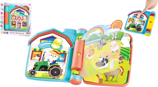 Livre de jeu interactif à la ferme avec sons, en plastique, 6 mois+