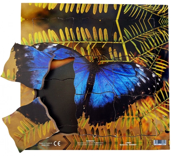 Papillon et son cycle de vie - Puzzle en bois à couches 19 pièces