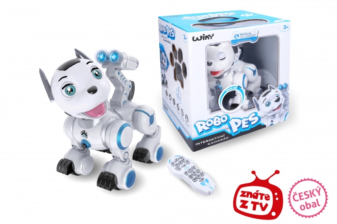 Robo-chien RC effets lumineux et sonores