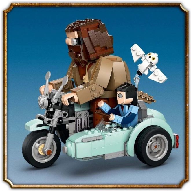 Balade à moto avec Hagrid et Harry