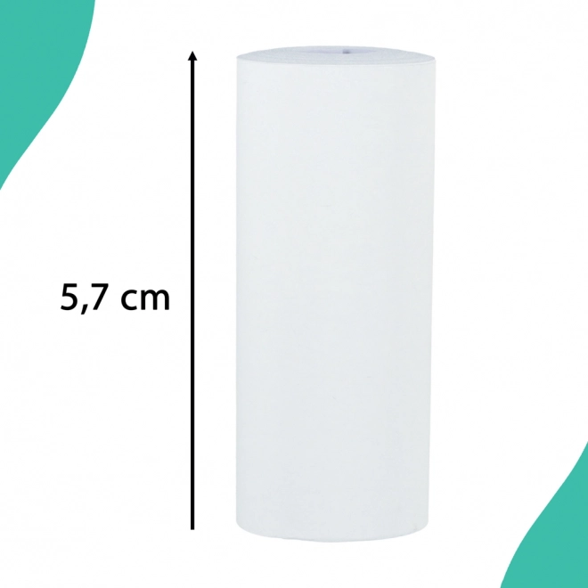 Rouleau de papier thermique pour mini imprimante 5,7 cmx4,5 m 5 pièces