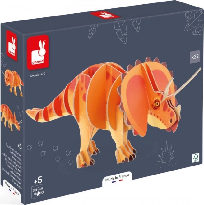 Puzzle 3D Triceratops de Janod