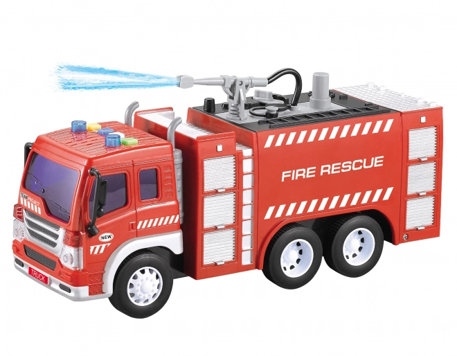 Camion de pompiers avec canon à eau et effets 27 cm