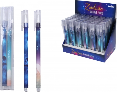 Set de stylos gel Zodiac, encre noire, 2 pcs