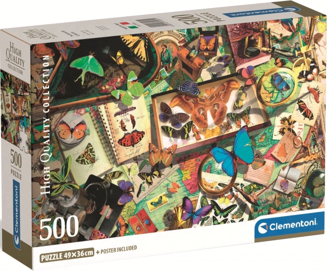 Puzzle Collection de papillons 500 pièces