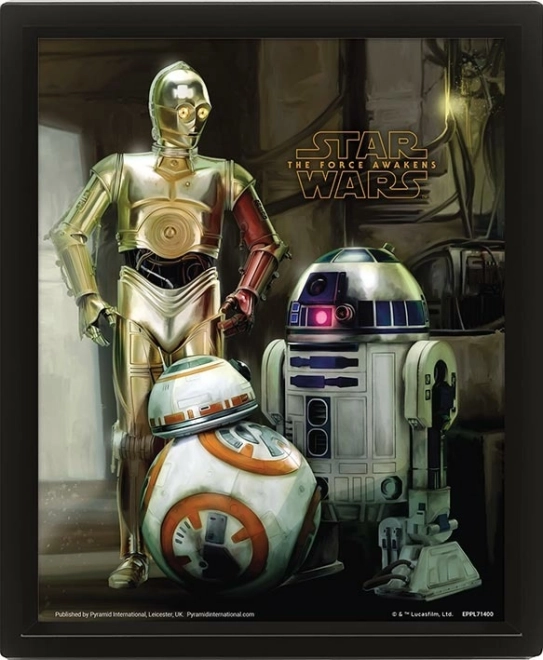 Tableau 3D STAR WARS : Droids