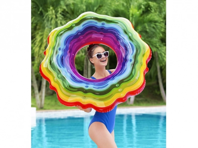Bestway Bouée Gonflable Arc-en-ciel Gelée 115 cm