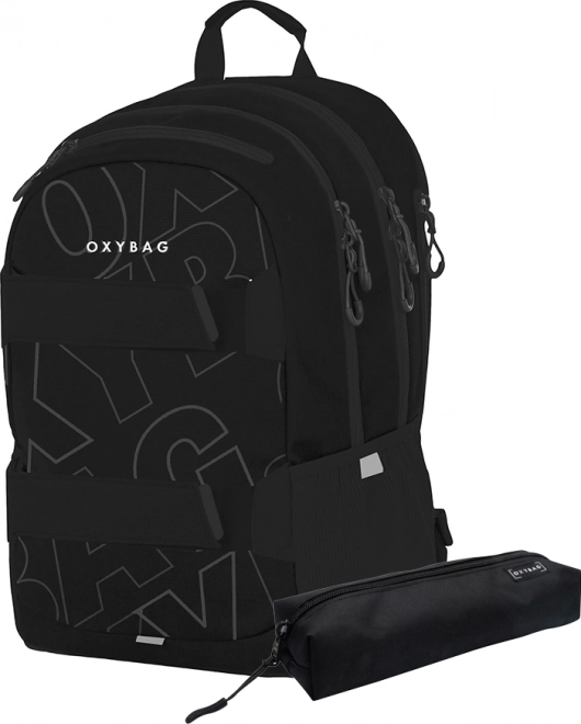 OXYBAG Sac scolaire étudiant + trousse OXY Sport Font Blanc