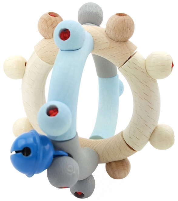 Hochet motorique en bois bleu Hess