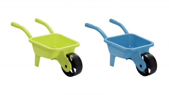 Brouette de jardin en plastique, jaune / bleu