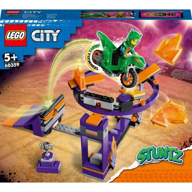Défi cascade avec rampe et cerceau LEGO City Stuntz