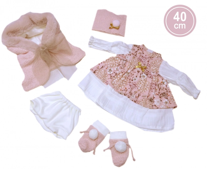 Llorens 540C CARLA - poupée réaliste avec corps en tissu doux - 40 cm