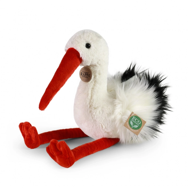 Rappa Oiseau en peluche cigogne 39 cm ÉCOLOGIQUE
