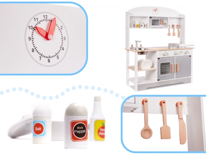 Cuisine en bois pour enfants avec accessoires