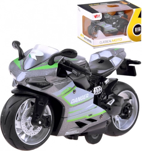 modèle métallique de moto avec mécanisme à remonter – C