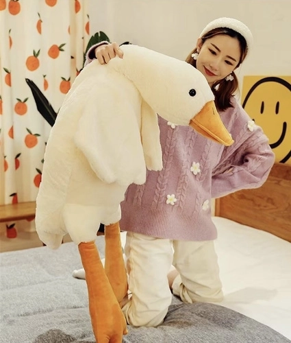 Grande oie en peluche pour enfants 130 cm