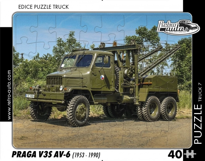 Puzzle rétro camion Praga V3S AV-6 – 40 pièces