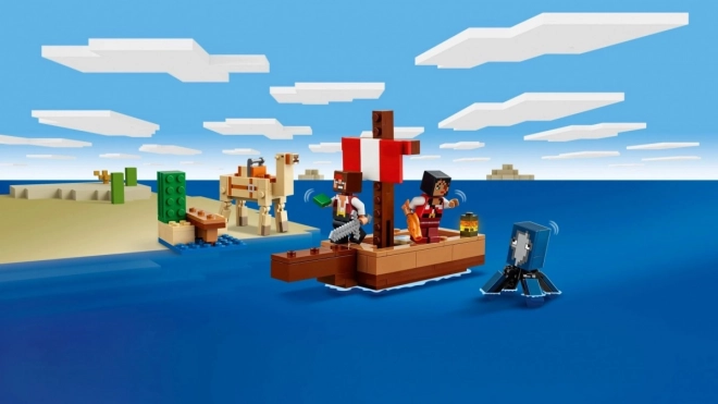 LEGO Minecraft 21259 Voyage à bord du navire pirate