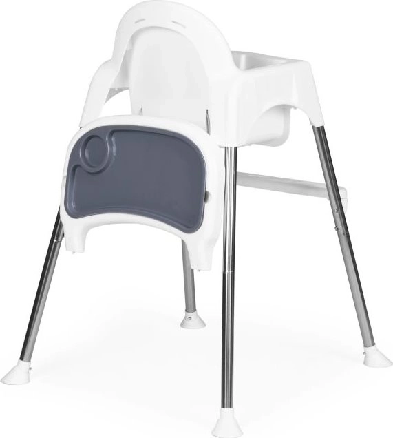 ECOTOYS Chaise Haute 2 en 1 Blanche