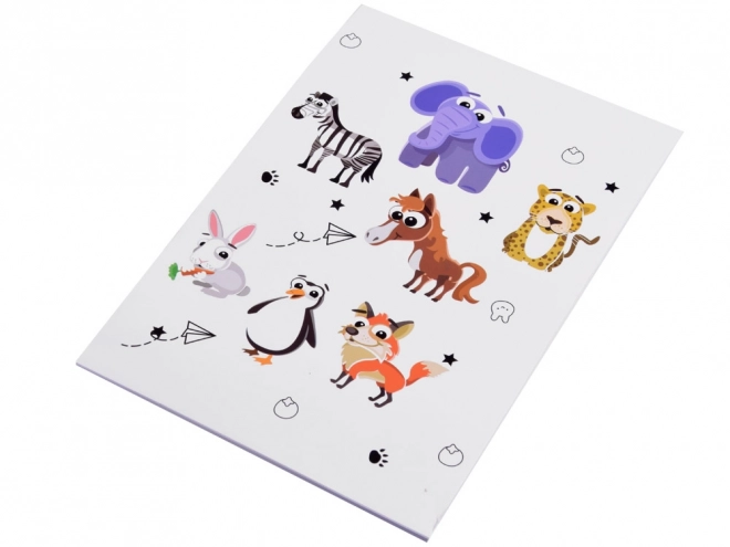 Grande trousse de peinture pour enfants, ensemble artistique Animaux AP0001