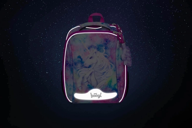 ENSEMBLE BAAGL 5 Shelly Licorne : cartable, trousse, sac, chemise, boîte