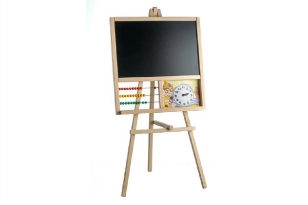 Tableau sur pied avec boulier en bois 45x89cm dans un sac