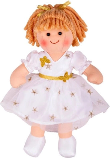 Bigjigs Toys poupée en tissu Charlotte 28 cm