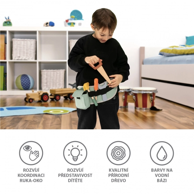 Outils en bois avec ceinture, Bois