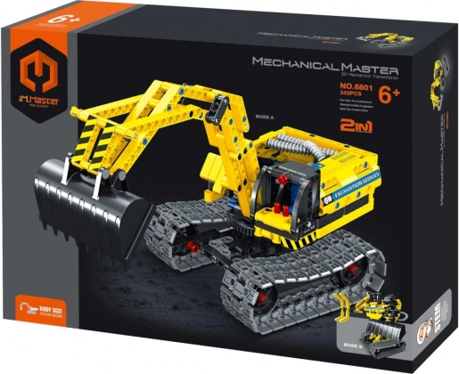 Kit de construction iM.Master 2en1 pelleteuse et robot, 342 pièces