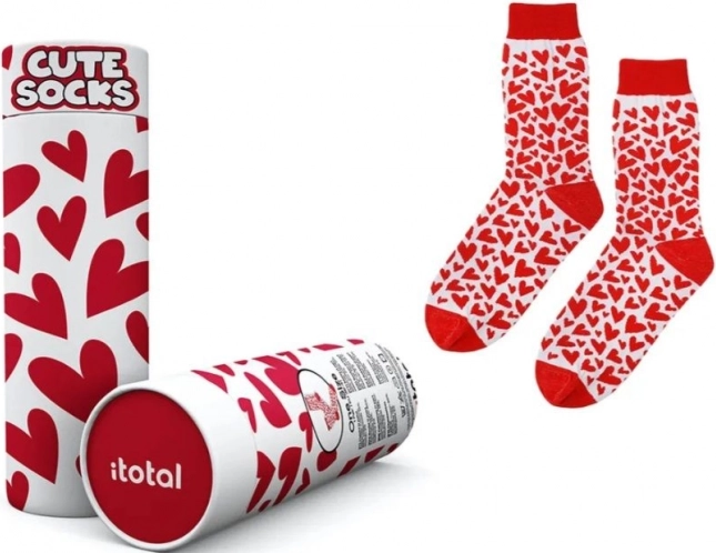 Chaussettes en coton avec cœurs