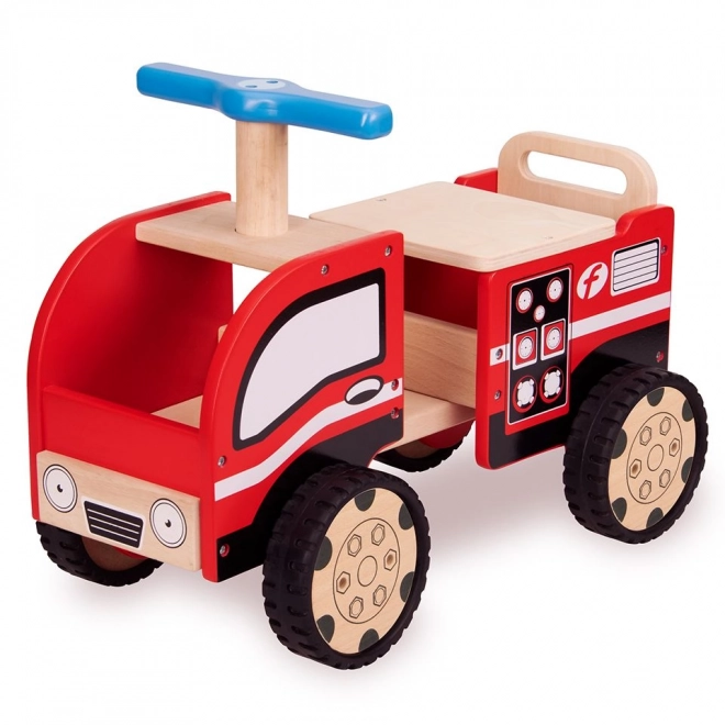 Chariot de pompier en bois