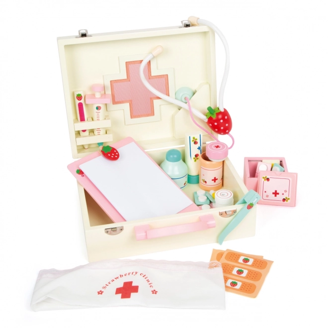 Petite valise de médecin en bois pour enfants Isabel